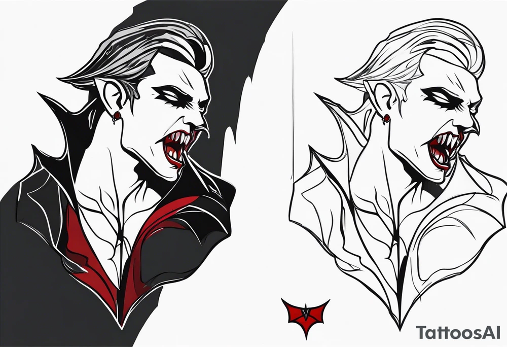 Vampire tattoo design tattoo idea
