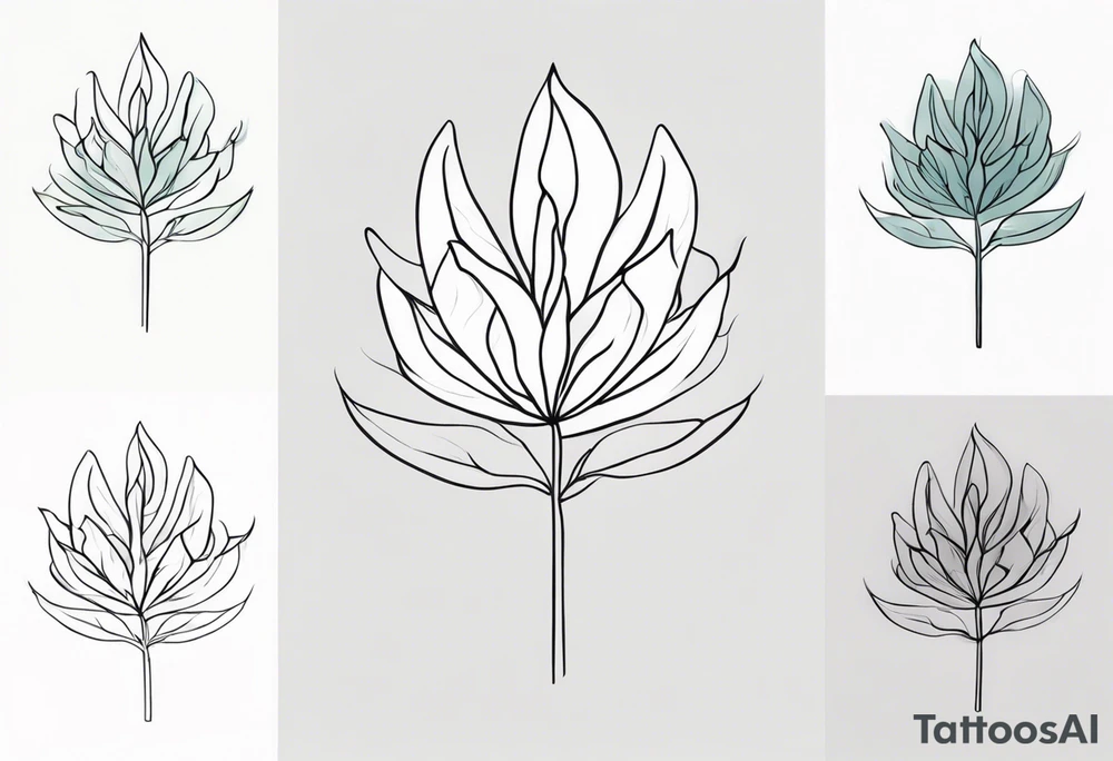 Ghost plant tattoo idea