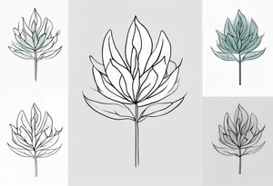 Ghost plant tattoo idea