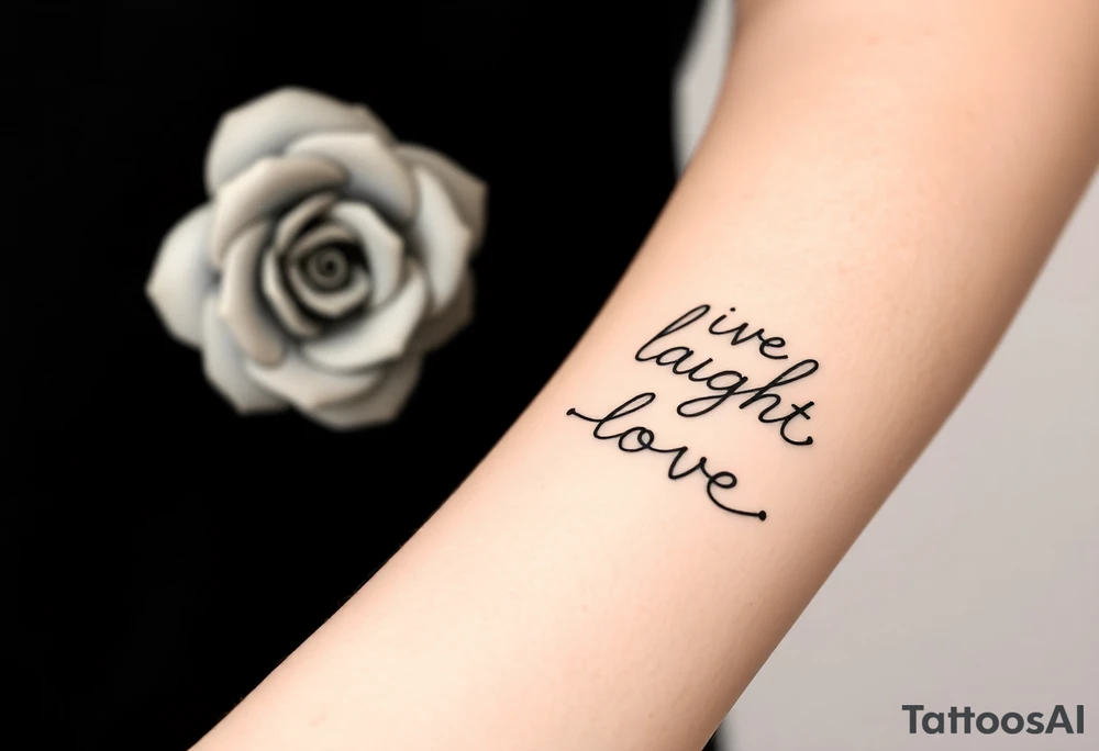 Live laugh love tattoo thats a bracelet tattoo idea