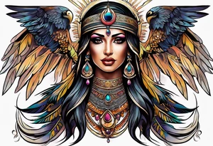 Isis Goddess Tattoo tattoo idea