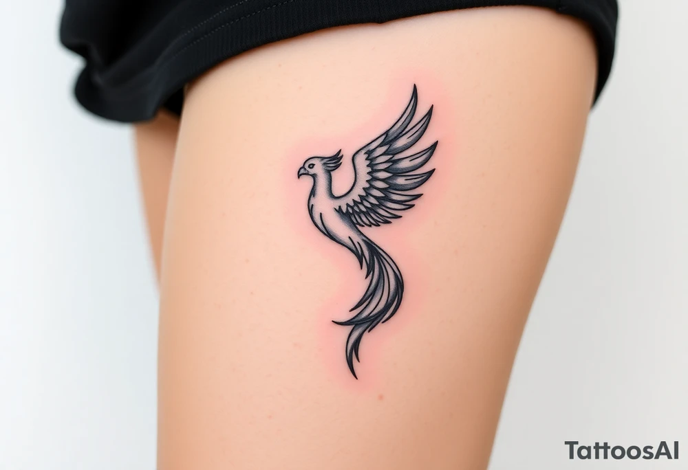 rising phoenix from the ashes tattoo idea