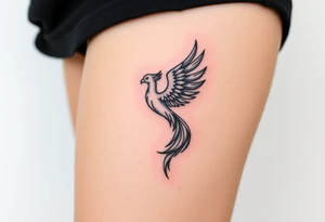 rising phoenix from the ashes tattoo idea