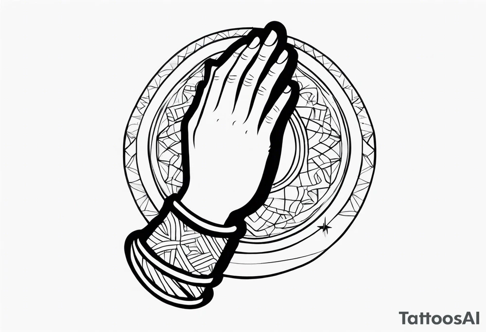 PRAYING HAND tattoo idea