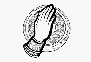 PRAYING HAND tattoo idea