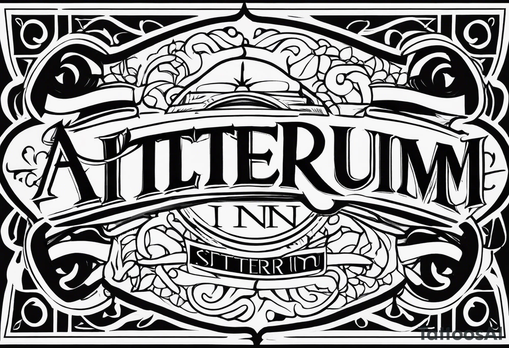 simul in aeternum tattoo idea