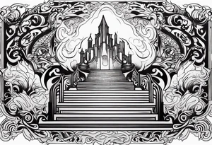 Valhalla  steps fire tattoo idea