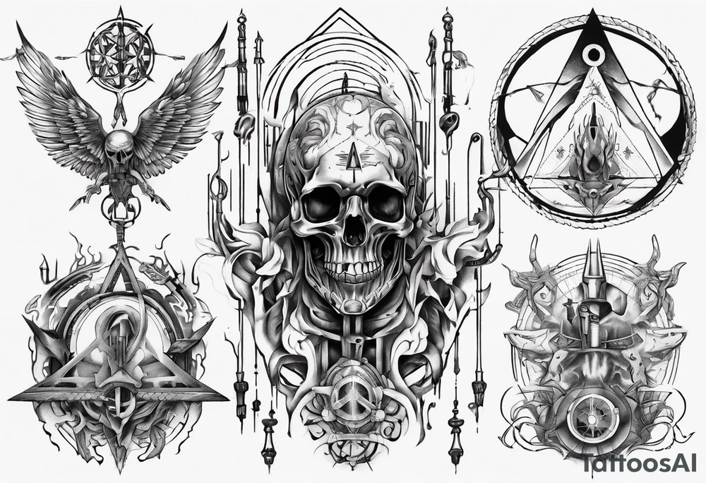 Occult freedom slavery ascension tattoo idea