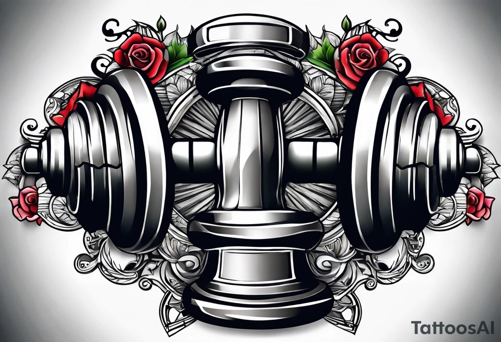 Dumbell tattoo idea