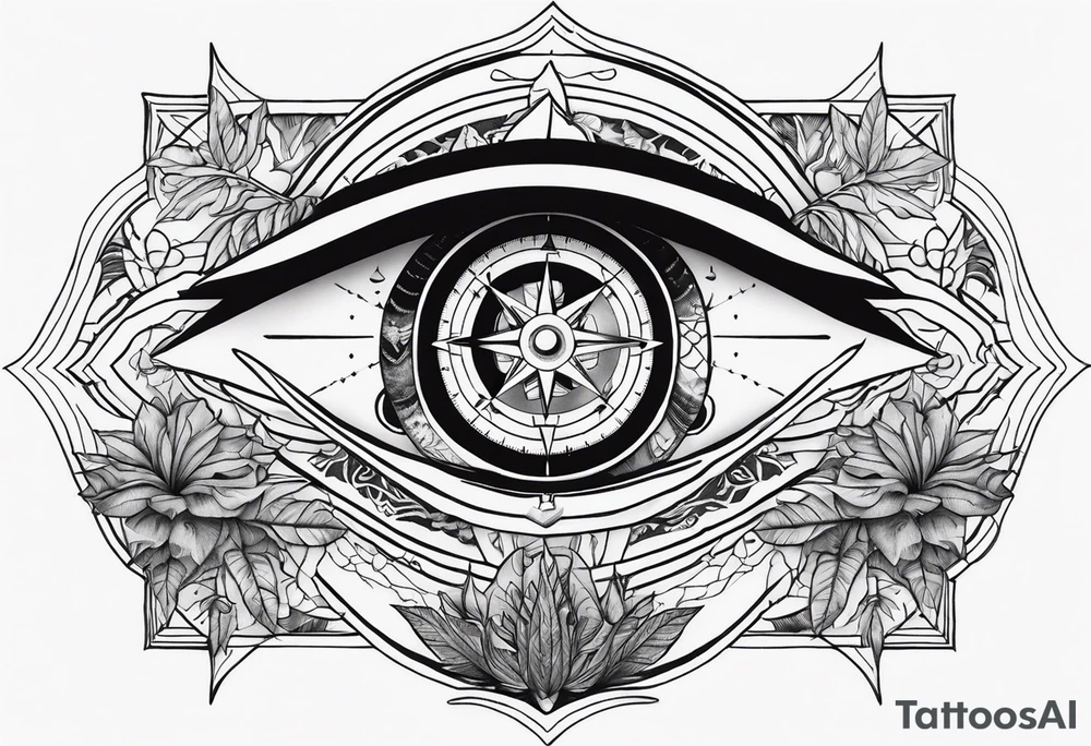 Compass
Jungle Plants
All-seeing Eye tattoo idea