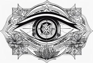 Compass
Jungle Plants
All-seeing Eye tattoo idea