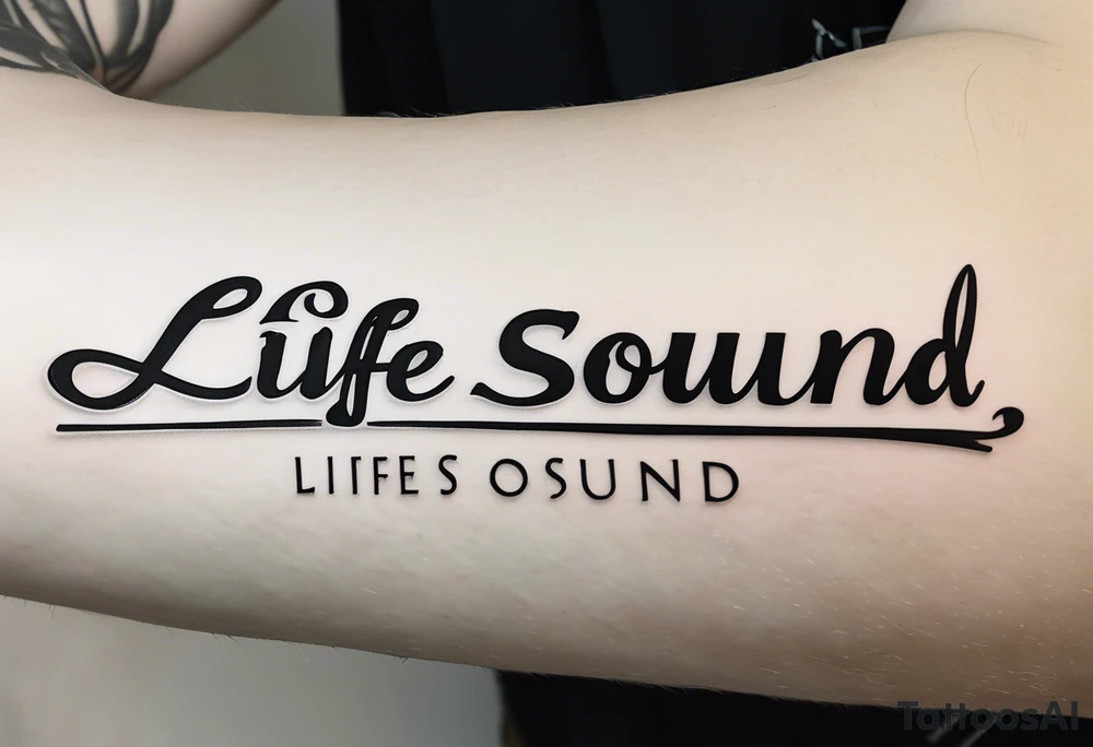 Lifesound, armband, upper arm tattoo idea