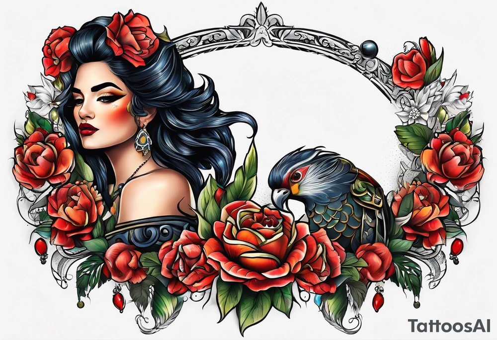 Latin Queen Of Spadeship tattoo tattoo idea
