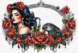 Latin Queen Of Spadeship tattoo tattoo idea