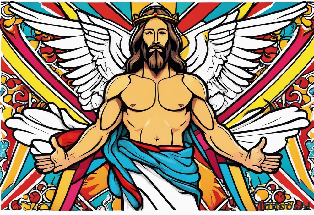 Jesus if he were a pokemon tattoo idea