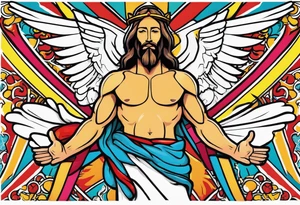 Jesus if he were a pokemon tattoo idea