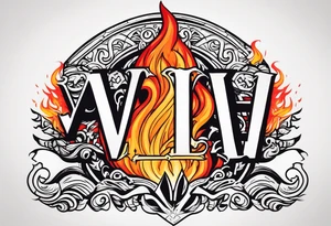 Valhalla on  fire tattoo idea