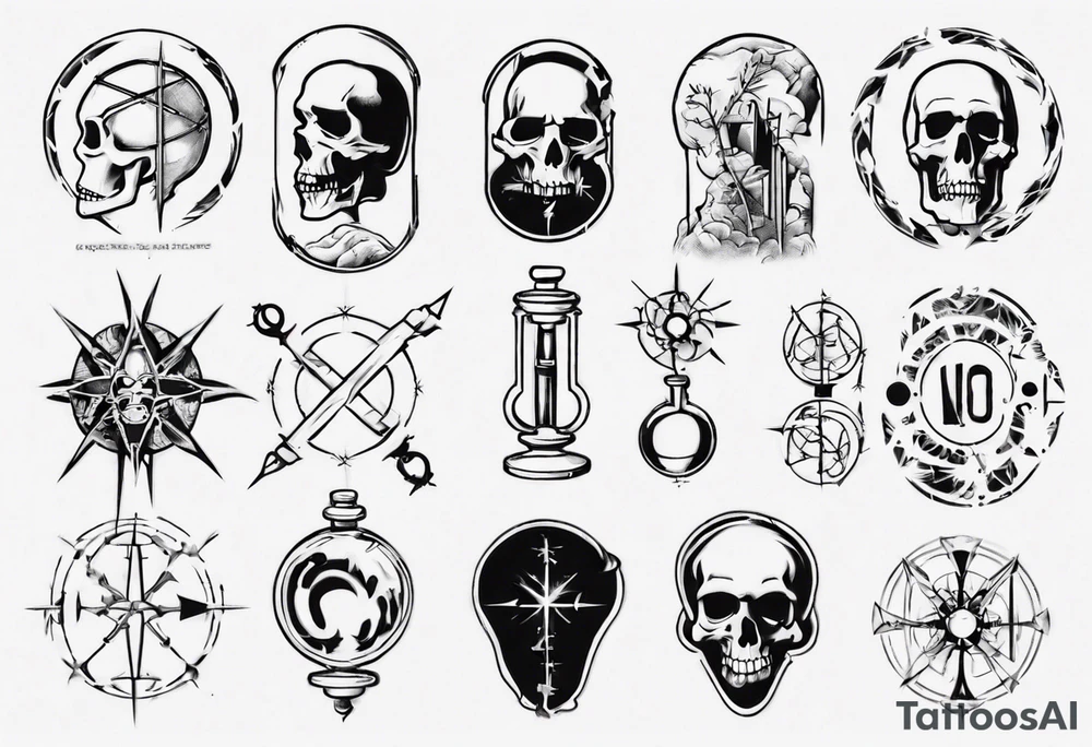 Combine science with Jesus,
No skulls tattoo idea
