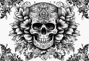 Krow on the skulls tattoo idea