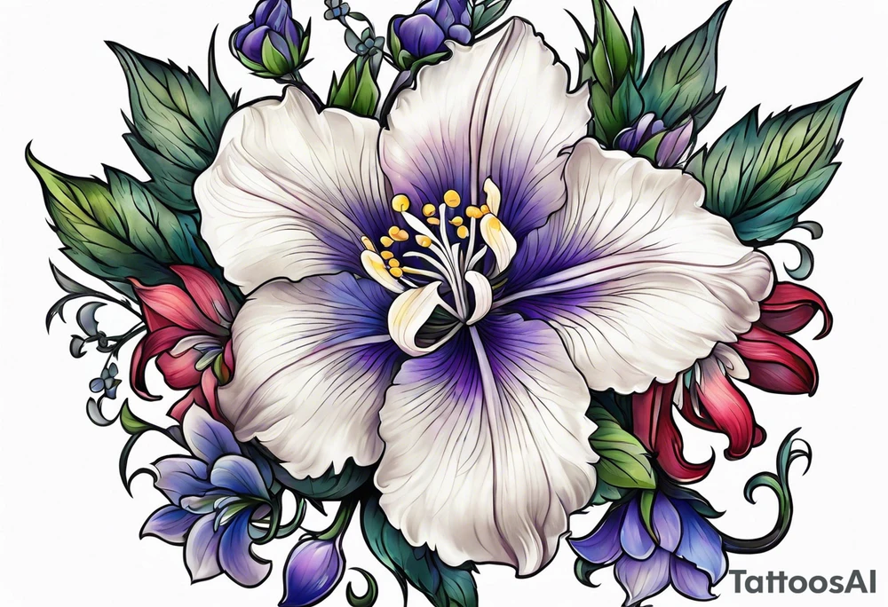 larkspur tattoo idea