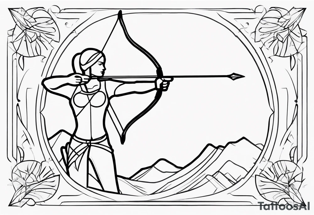archery tattoo idea