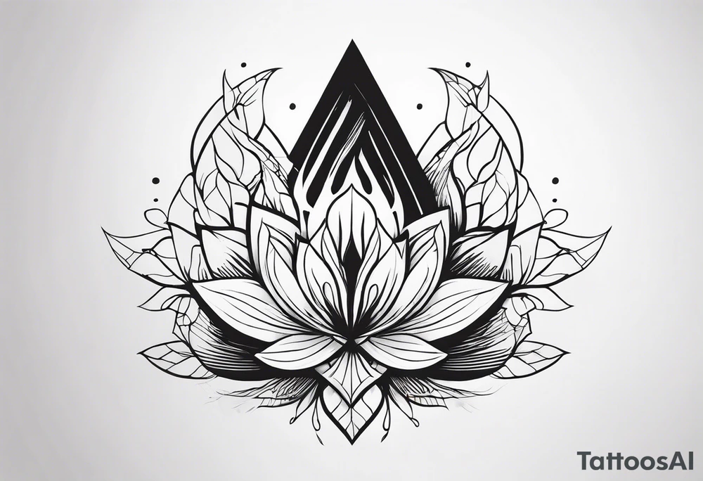 абстрактные линии на плечо tattoo idea