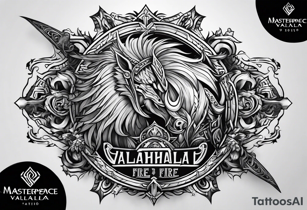 Valhalla fire tattoo idea