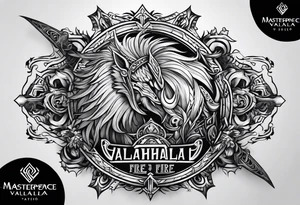 Valhalla fire tattoo idea