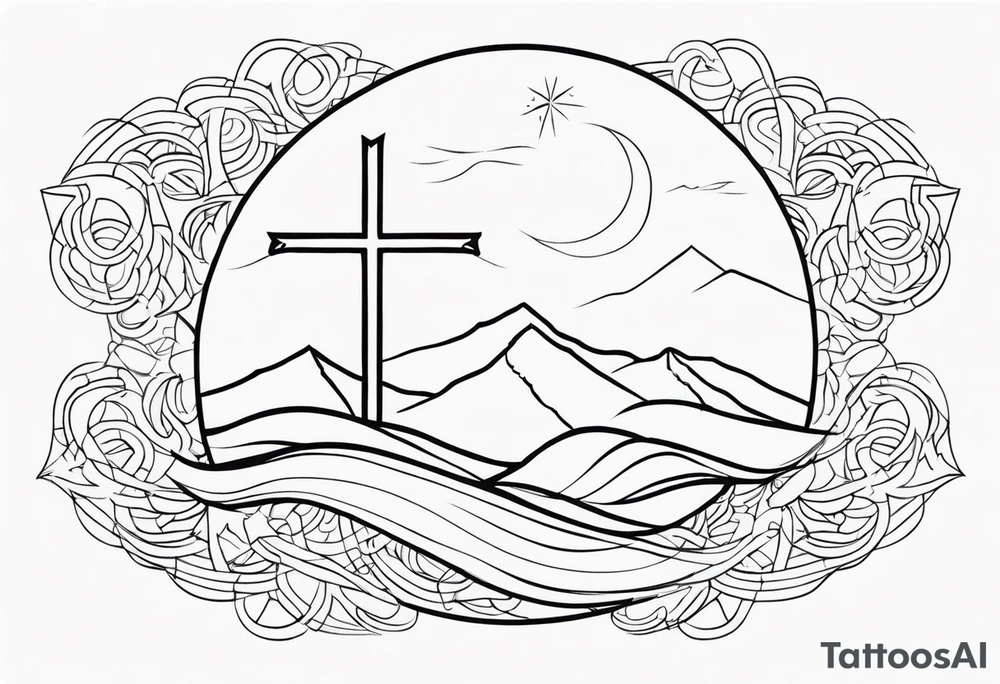 Christian god tattoo idea