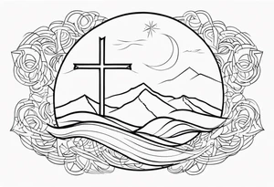 Christian god tattoo idea