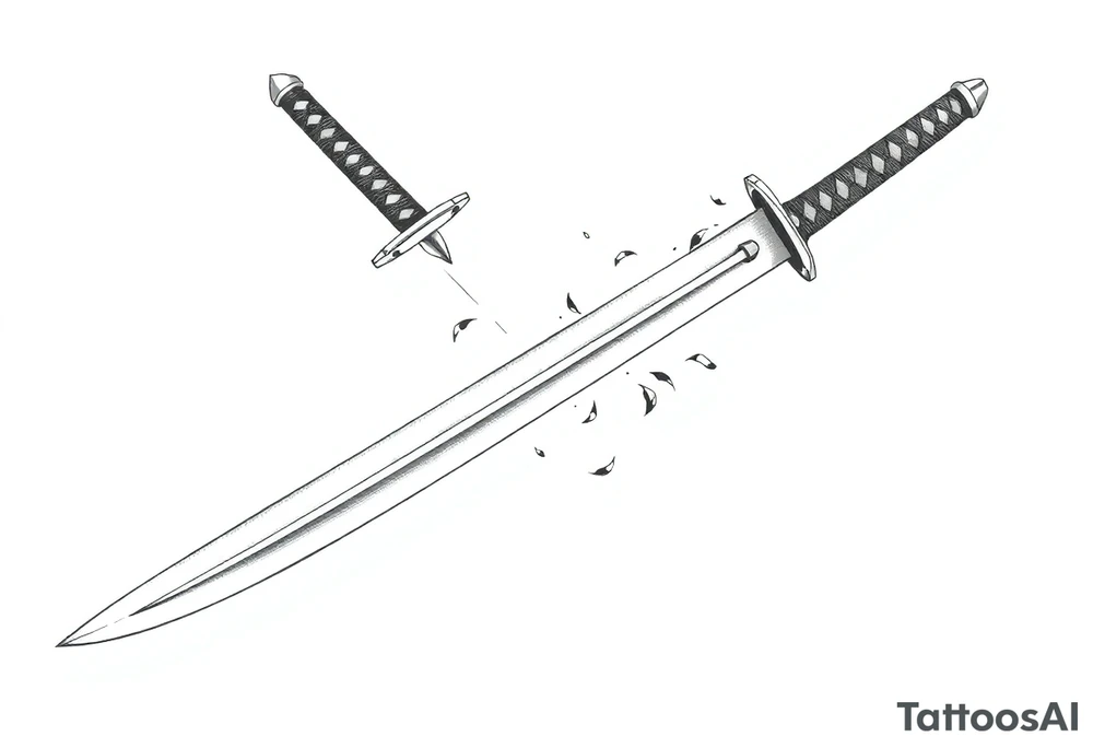 Katana tattoo idea