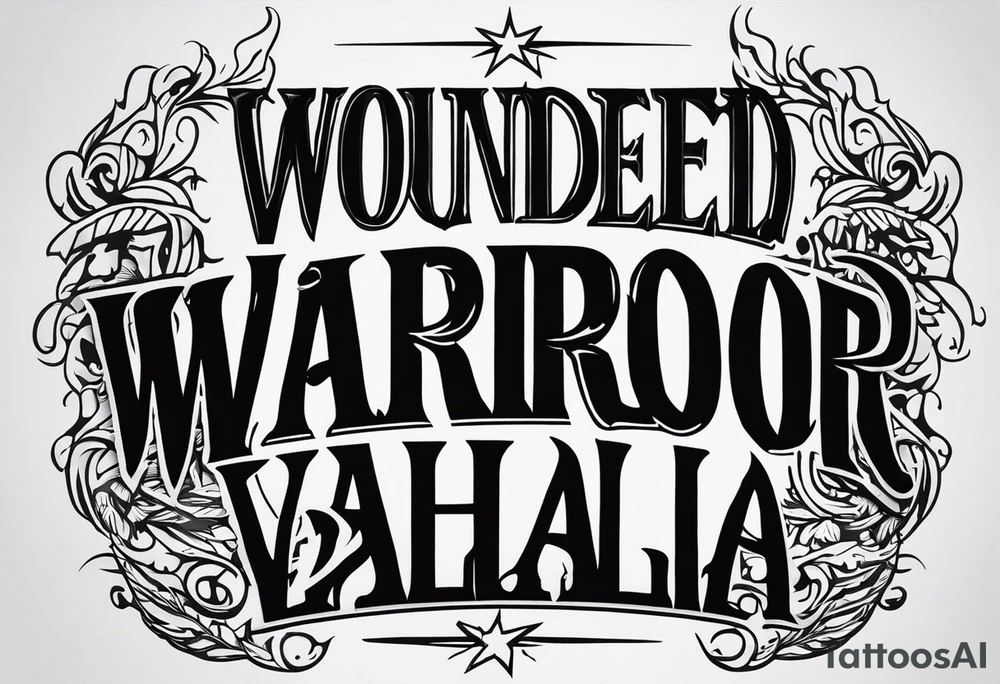 Wounded warrior valhalla tattoo idea