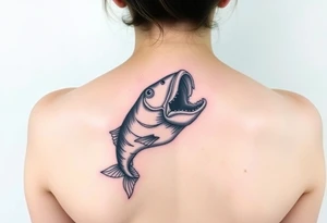 Fish mouth swallowing my arm tattoo idea