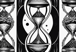 hourglass as an infinity symbol tattoo idea
