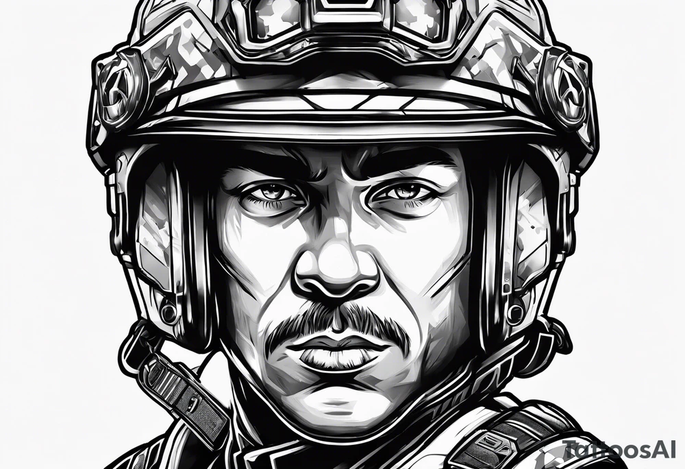 Chip hazard small soldier tattoo idea