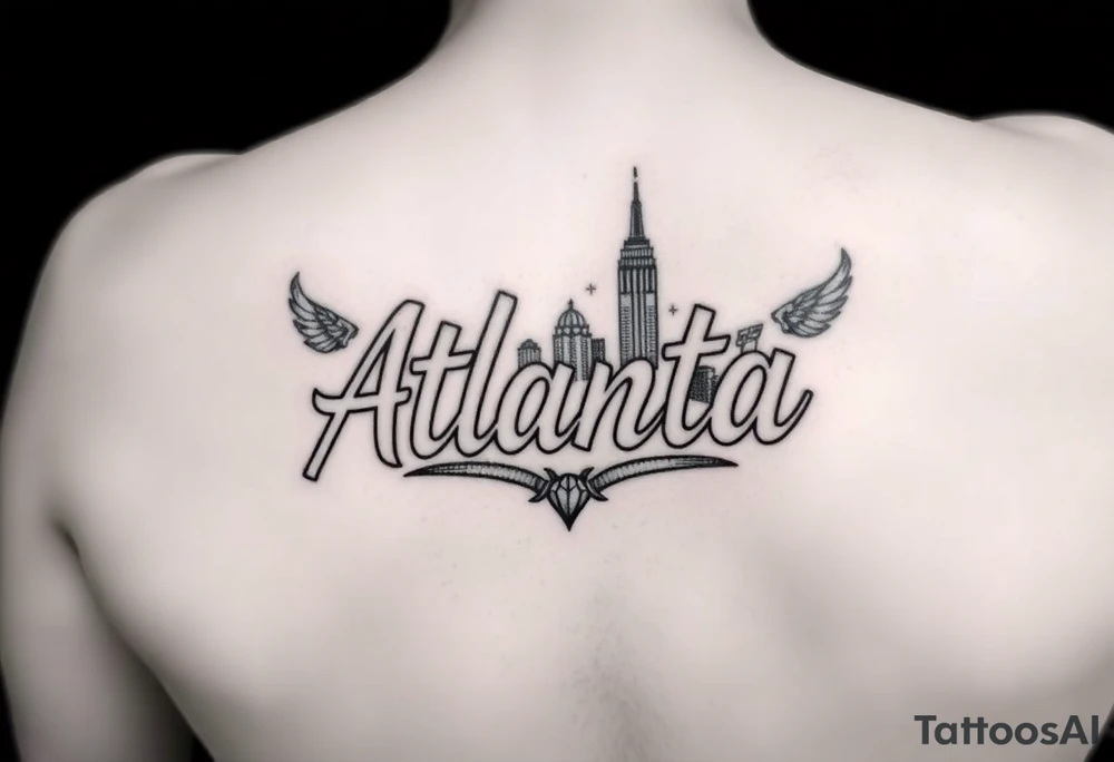 Atlanta Themed leg tattoos tattoo idea