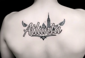 Atlanta Themed leg tattoos tattoo idea