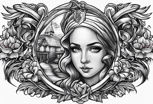Family memorial tattoo idea