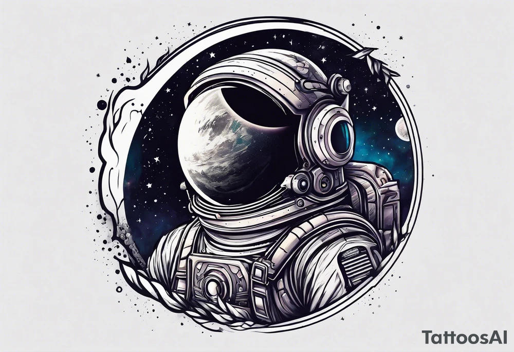 Void in space tattoo idea