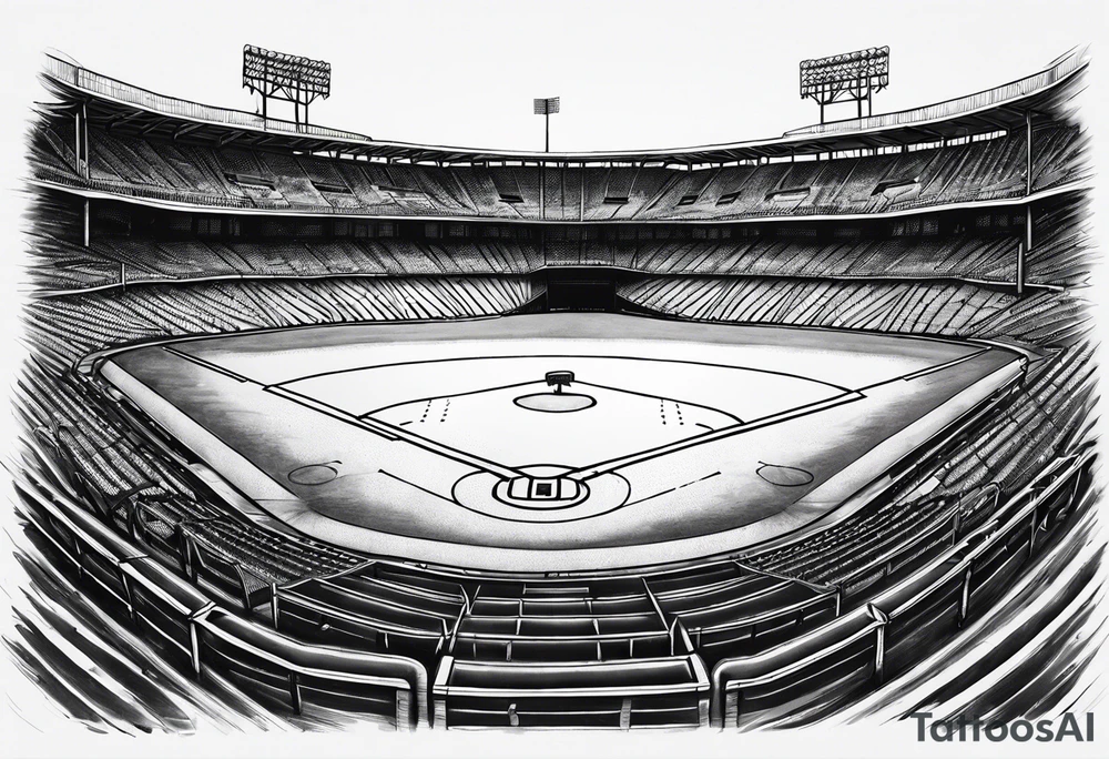 Baseball diamond tattoo idea