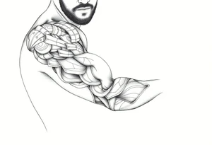 Computer code software developer, father of 6, masculinity, strength, overcome, Libra, tattoo idea