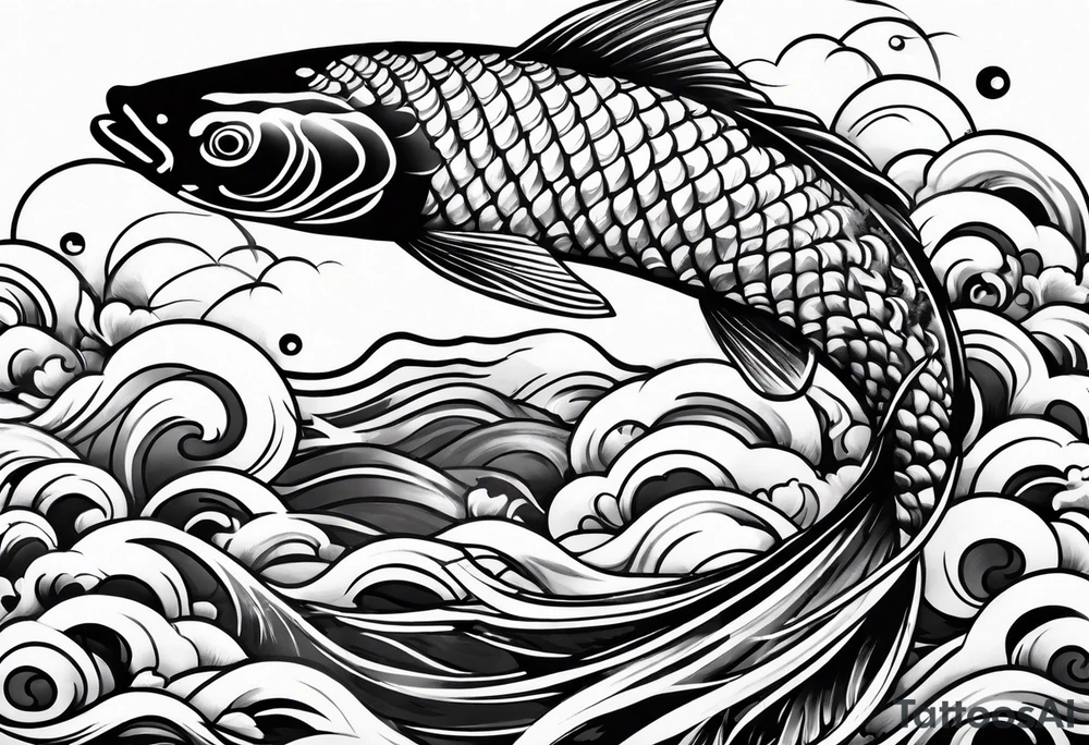Koi fish tattoo idea