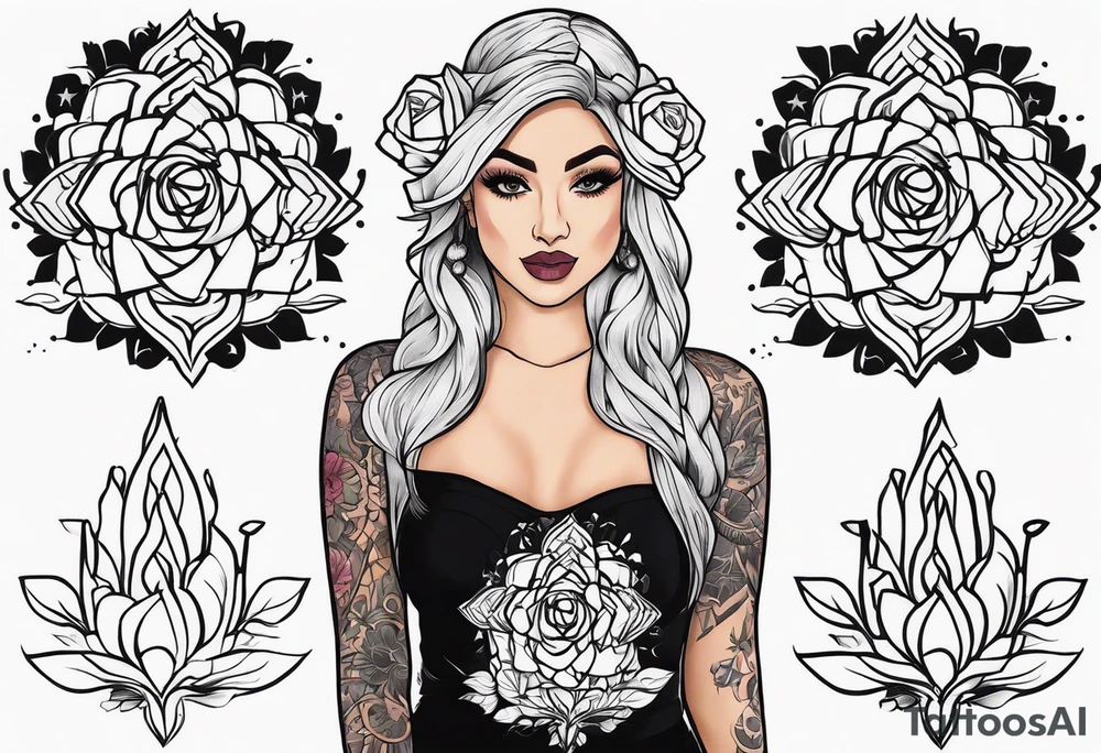 Tattoo the name of my wife Princess Rose Salaya tattoo idea
