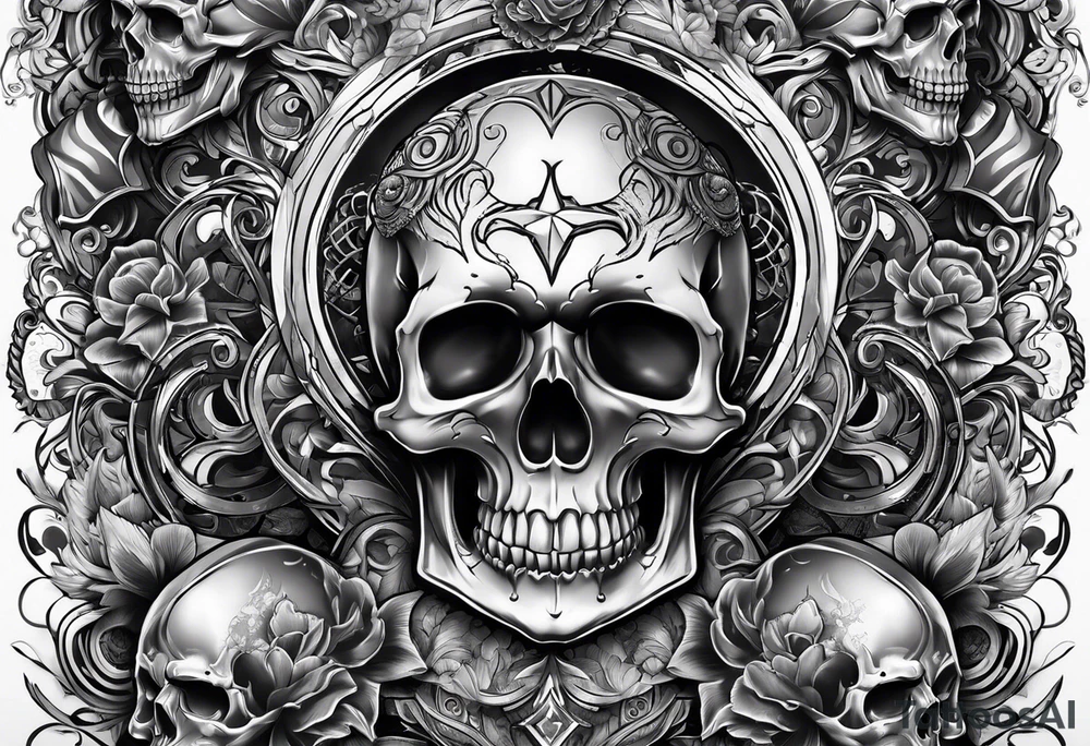 Skulls tattoo idea
