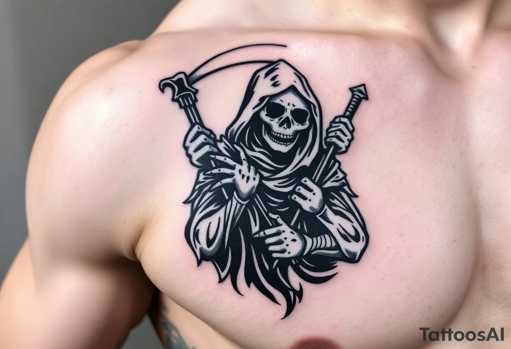 grim reaper tattoo idea