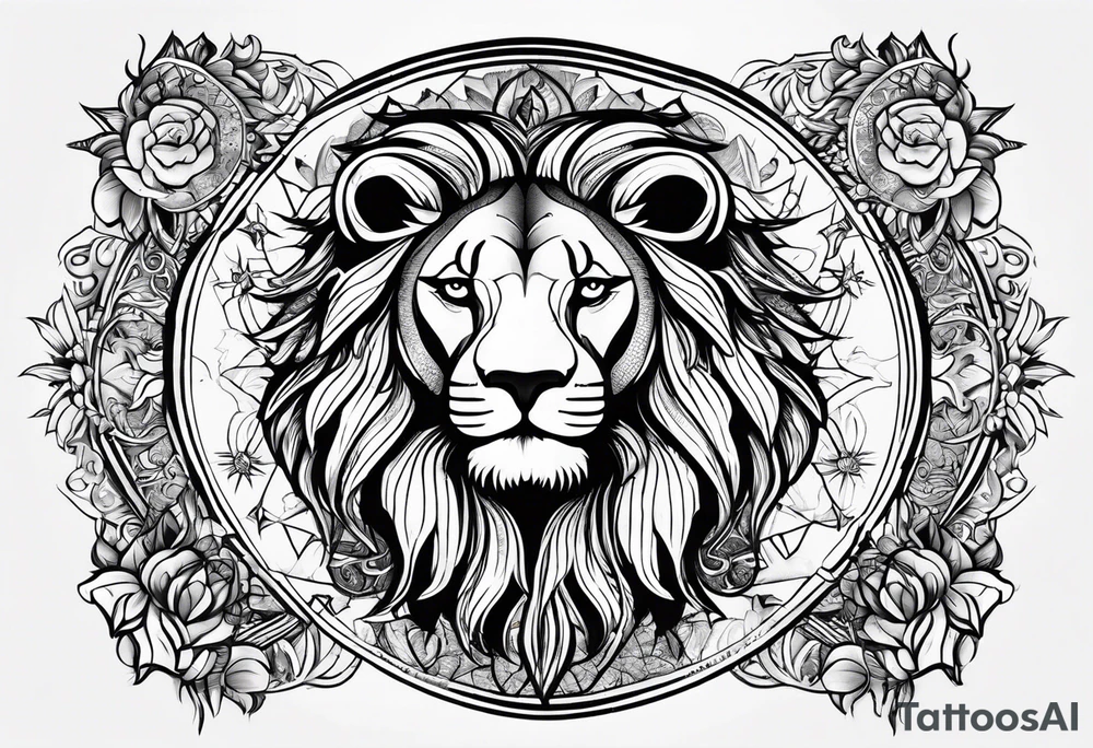 Leo astrologysign tattoo idea