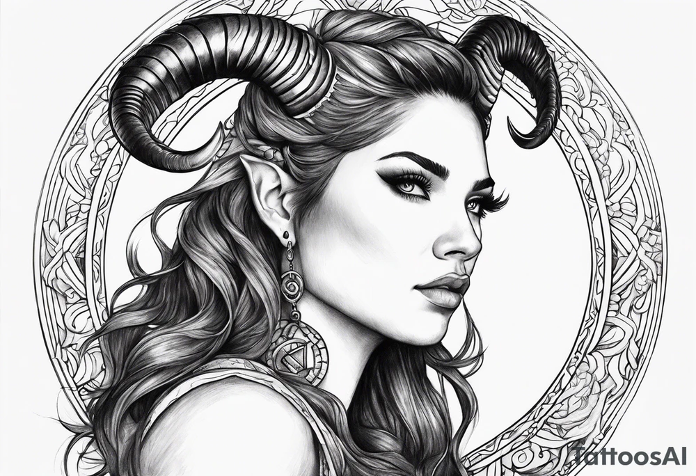Capricorn tattoo idea