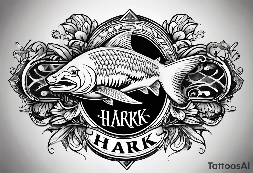 A tattoo with the word "HARK" tattoo idea