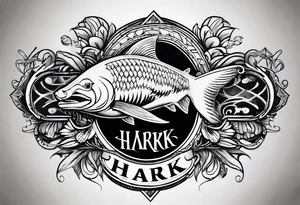 A tattoo with the word "HARK" tattoo idea