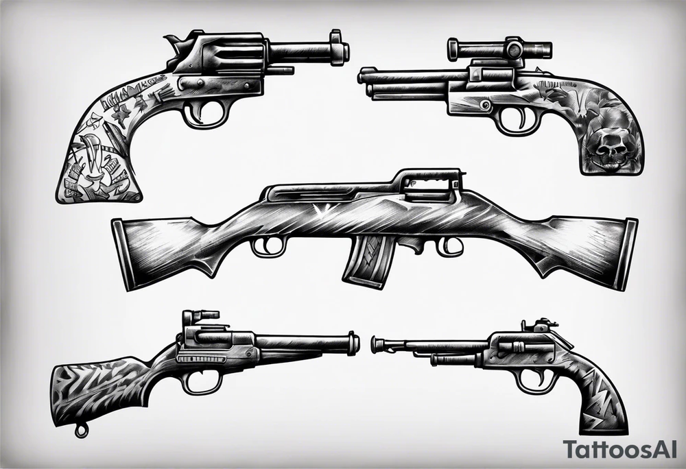 m1 grand ww2 weapon tattoo idea